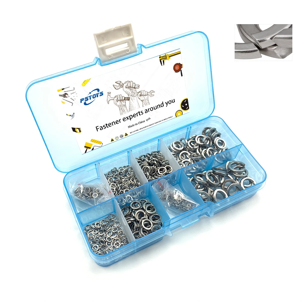 

620 шт./компл. DIN127 GB93 M1.6 M2 M2.5 M3 M4 M5 M6 M8 304 прокладка корпуса из нержавеющей стали пружинная блокировочная шайба эластичная прокладка