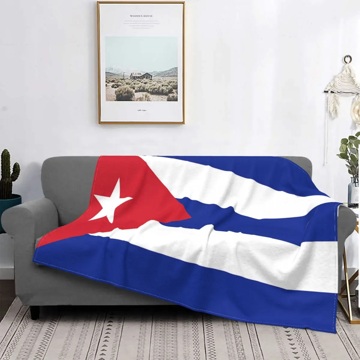 

Manta de franela con bandera de Куба, manta portatil de зиму, supersuave, ropa de cama, sofa, ropa de cama