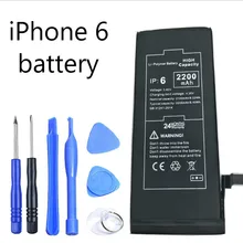 Подходит для оригинального мобильного телефона iphone 6 аккумулятор перезаряжаемый аккумулятор встроенный литий-ионный аккумулятор 2200 мАч