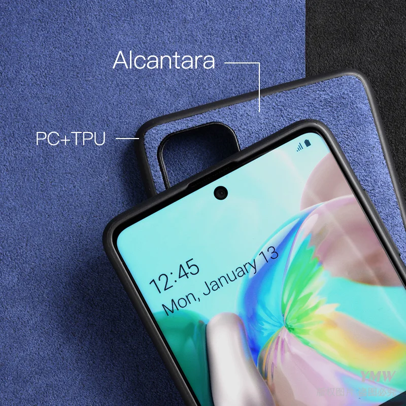 Чехол YMW из алькантары для Samsung Galaxy A72 A52 A42 A32 A71 A51 A12 5G 4G роскошные деловые чехлы