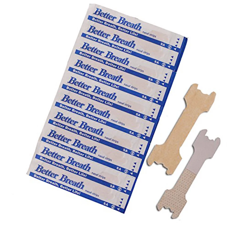 

100Pcs Disposable Anti Snoring Nasal Strip Relief Stuffy Ventilation Nose Patches Treat Rhinitis Patches Health Care Tools