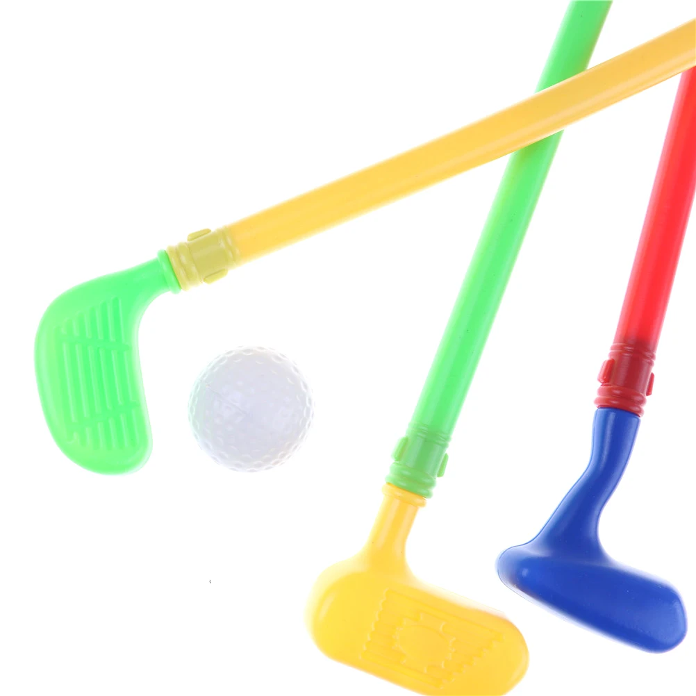 

Hot Sale 3 Golf Clubs + 3 Golf Ball Toy Mini Golf Game Sports for Baby Grasping Ability Developing Children Kids Golf Club Toys