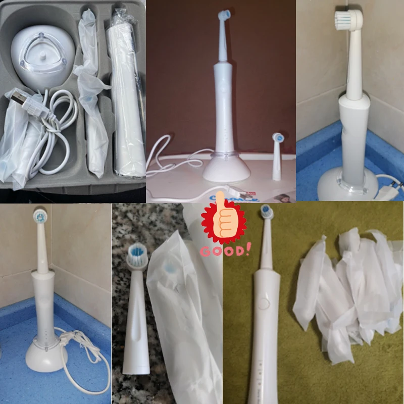 

Electric Toothbrush Reciprocating rotating Inductive charging electric tooth brush With Extra Replacement Brush Head Oral care