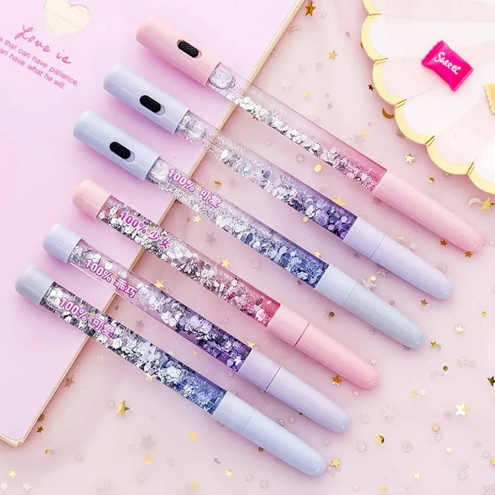 Kawaii Волшебная красочная зыбучий песок гелиевая ручка новинка Креативный