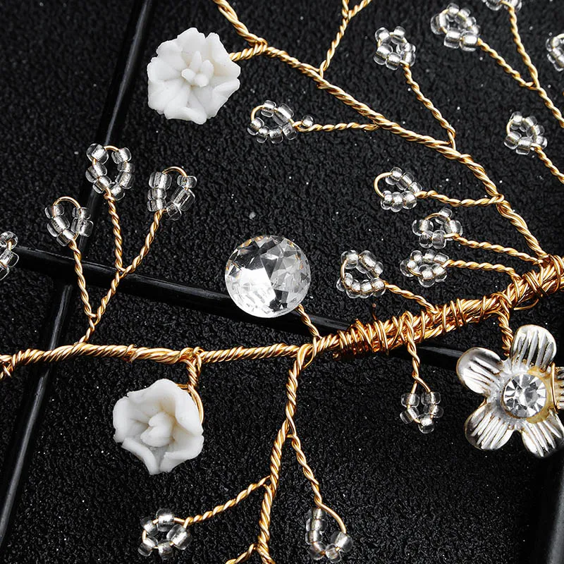 FORSEVEN изысканные хрустальные бусины полимерные ободки диадемы коронки для волос