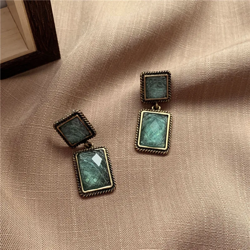 925 sterling silver Vintage baroque new design drop Elegant French statement earrings for women party jewelry | Украшения и