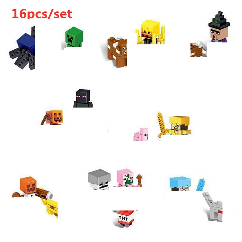 Строительные игрушки майнкрафт кирпичи брелок многосерийные игровые поклонники