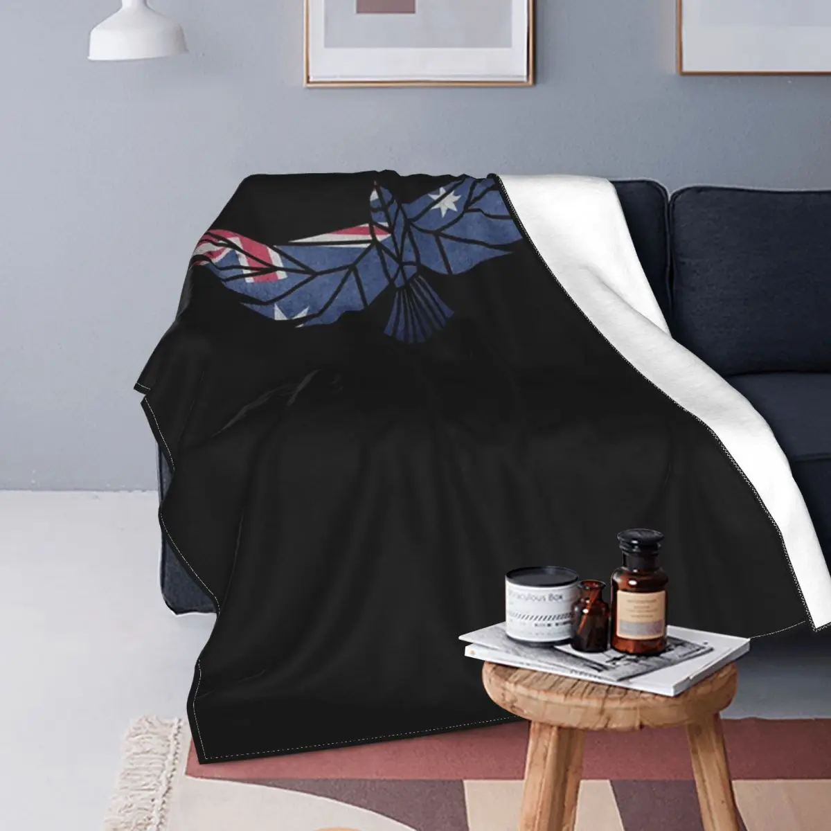 

Manta con bandera australiana Phoenix-Australia, para cama colcha, alfombra a cuadros, mantas para sofá, colcha de Picnic