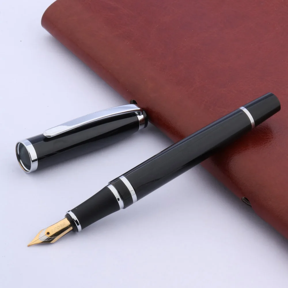 Ручка перьевая чернильная металлический карандаш в подарок цвет черный M |