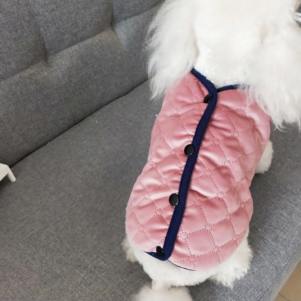 Одежда для домашних животных осень зима собака пальто золотой бархат хлопок