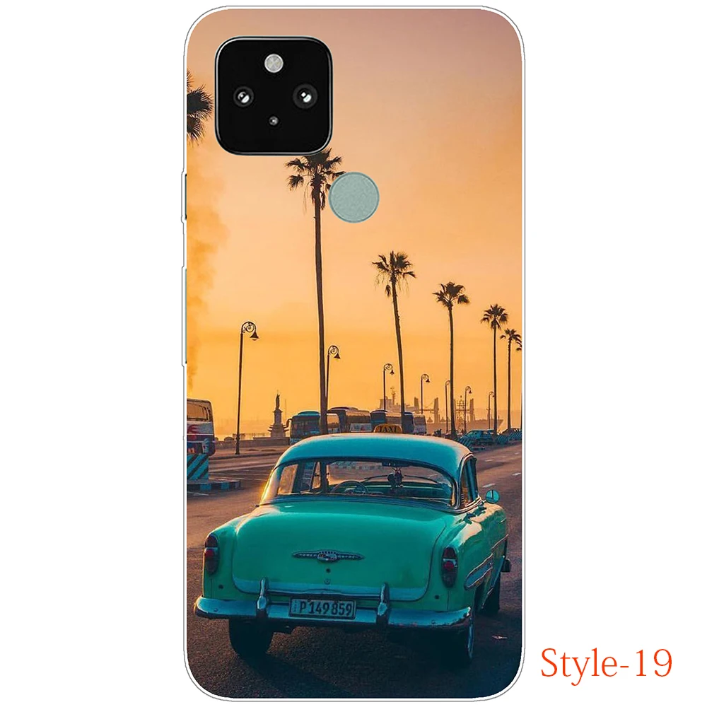 for Google Pixel 5A 5G 4A 4G Case Flamingo Silicon luxury Soft Shell Cases on Pixel 5 Flexible Durable Shockproof Tpu Bumper