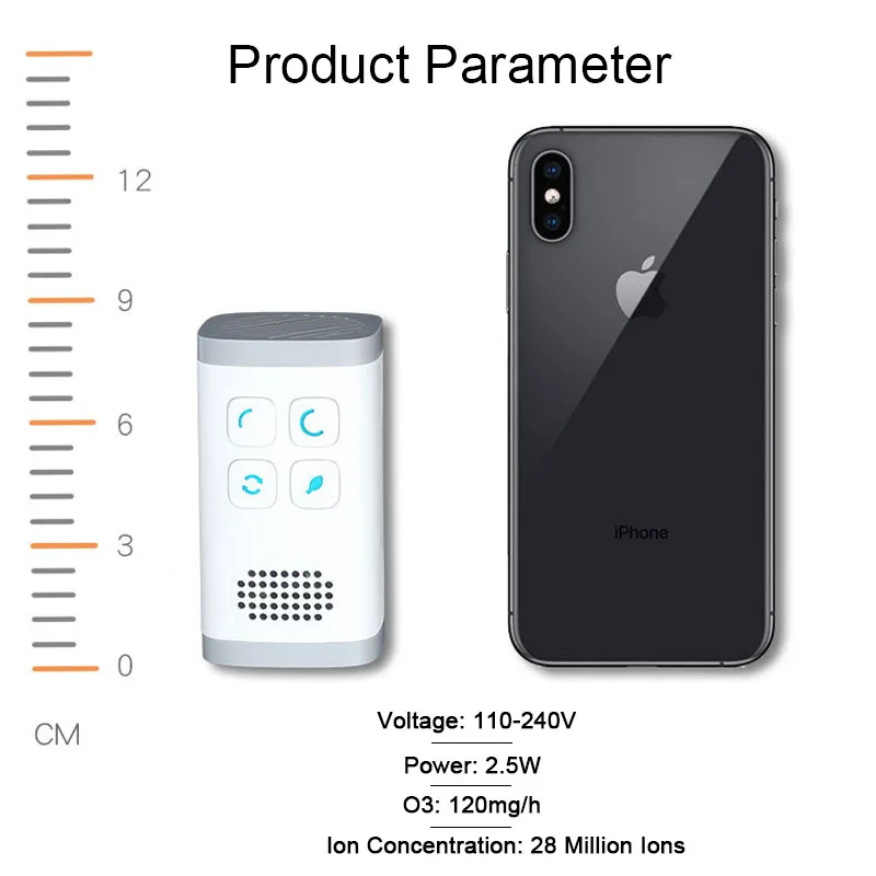 Домашний очиститель воздуха 4 в 1 мини портативный генератор озона с