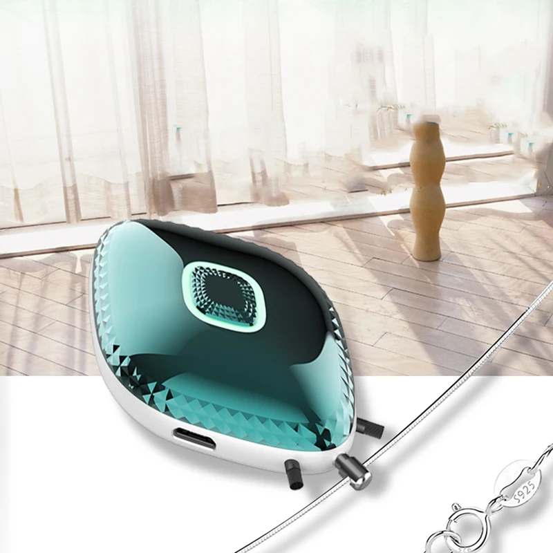 

Fashionable Personal Wearable Mini Portable Rechargeable Negative Ion Necklace Hanging Neck Air Purifier