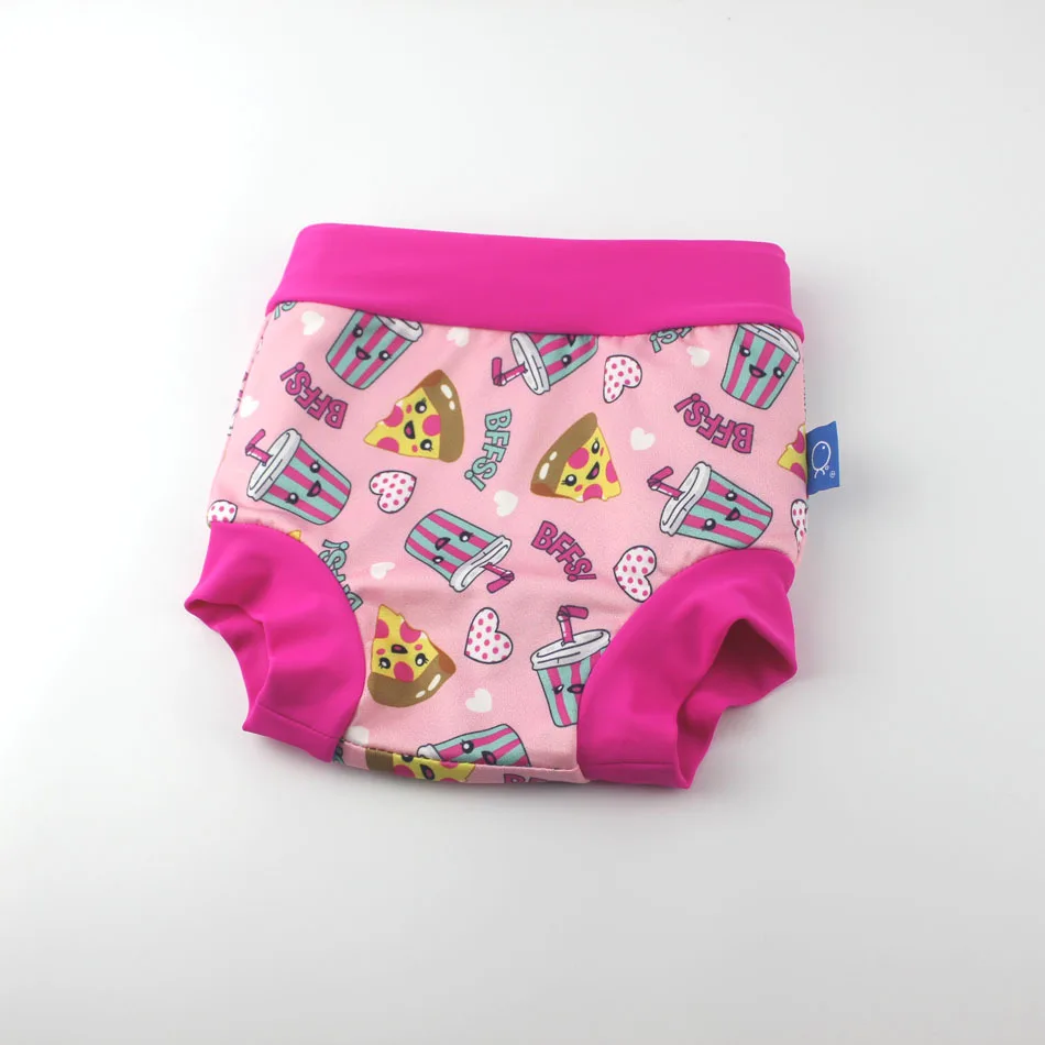 18 Baby Boys Girls Cartoon Printed Swim Diapers Infant Children Leakproof Swimming Nappies Newborn Baby High Waist Swimming Trunks - Цвет: 18