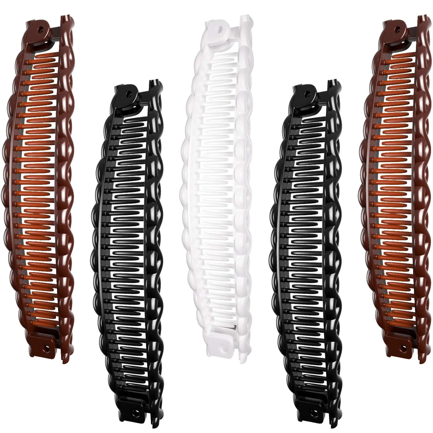 

Solid Color Banana Hair Clip For Women Wave Comb Hairpin Disc Hair Tools Fashion Practical Hair Accessories