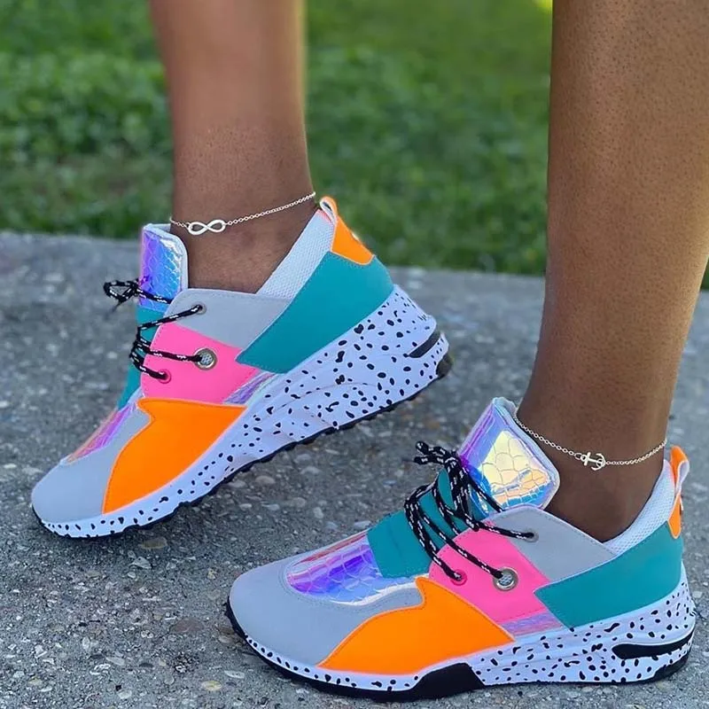 

Women Vulcanized Shoes For Woman Fashion Colorful Shoes Woman Sneakers Tennis Female Platform Shoes Comfort Casual Sneakers