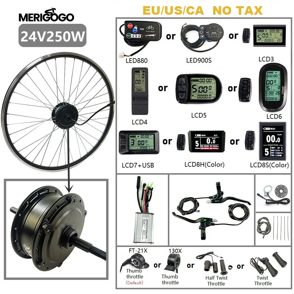 Bestellen Neueste Elektrische Bike Kit 24V Ebike Drehen Rad 250W 16 20 Zoll Fahrrad Conversion Kit Mit Led-anzeige