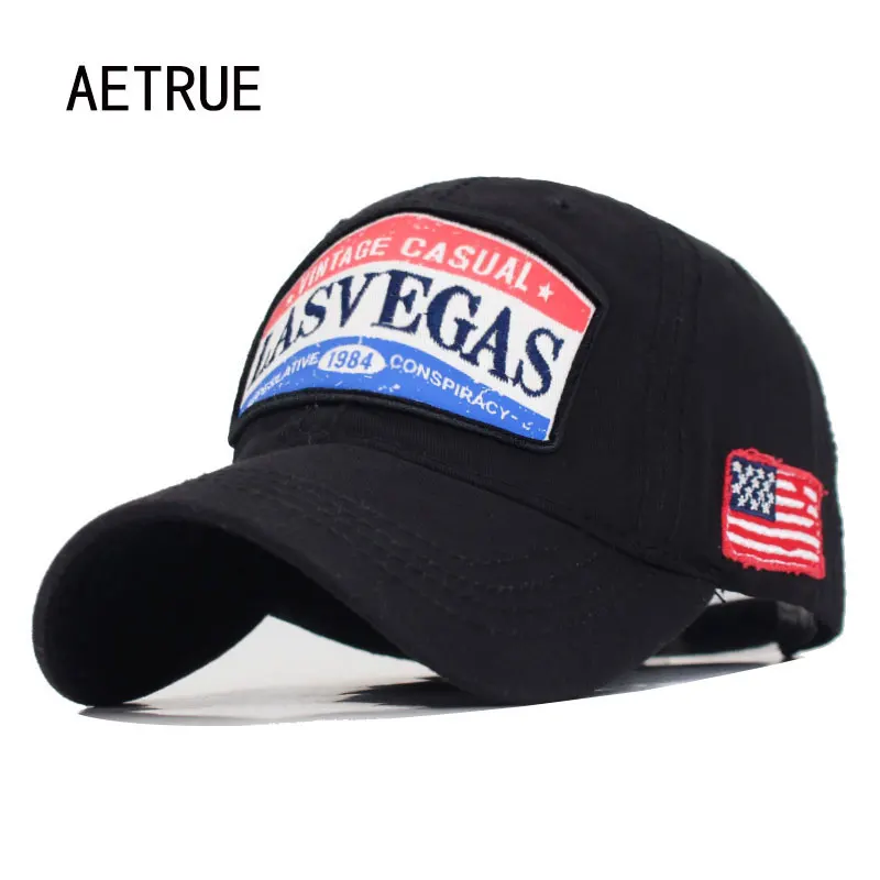 Снэпбэк Кепка LASVEGAS для мужчин и женщин хлопковая бейсболка с флагом США кепка