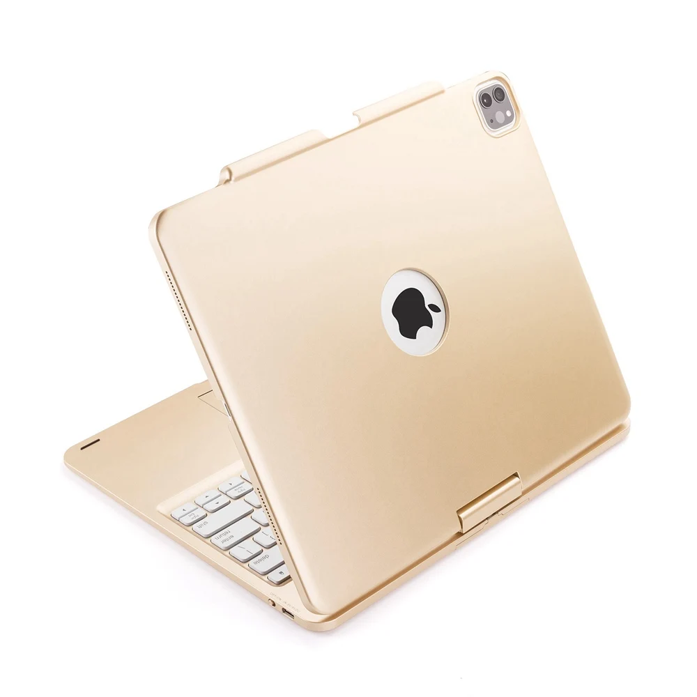 Для iPad Pro 12 9 2018 2020 360 градусов поворотный LED RGB подсветка беспроводной Bluetooth