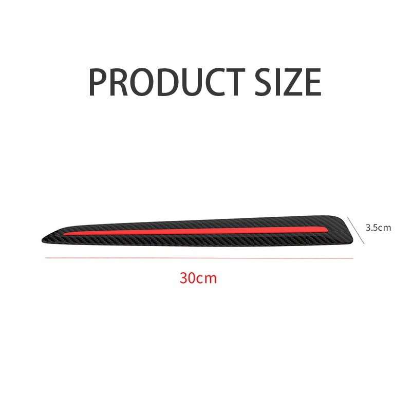 2PCS Universal Car Bumper Protector Stickers Auto Front Rear Door Guard Scratch Sticker Strip Rubber Styling | Автомобили и