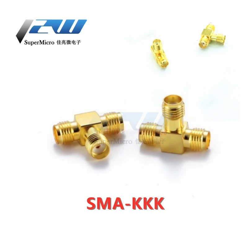 Высокочастотная радиочастота адаптер SMA KKK KJK RP три конца все с медным