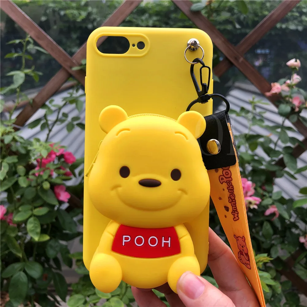 3D мультфильм Мелодия Медведь Сумочка с Тоторо Силиконовый ТПУ для телефона чехол