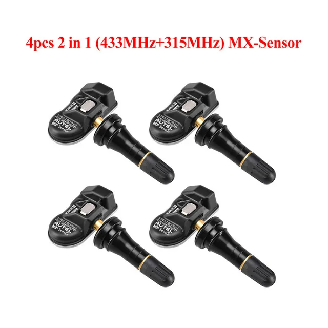 4pcs 2in1 rubber 4 шт./партия autel MX-sensor 433 315 2 в 1, MX sensor, Универсальный датчик давления в шинах, Программируемый датчик TPMS, autel TPMS PAD TS601, инструмент TPMS - Цвет: 4pcs 2in1 rubber