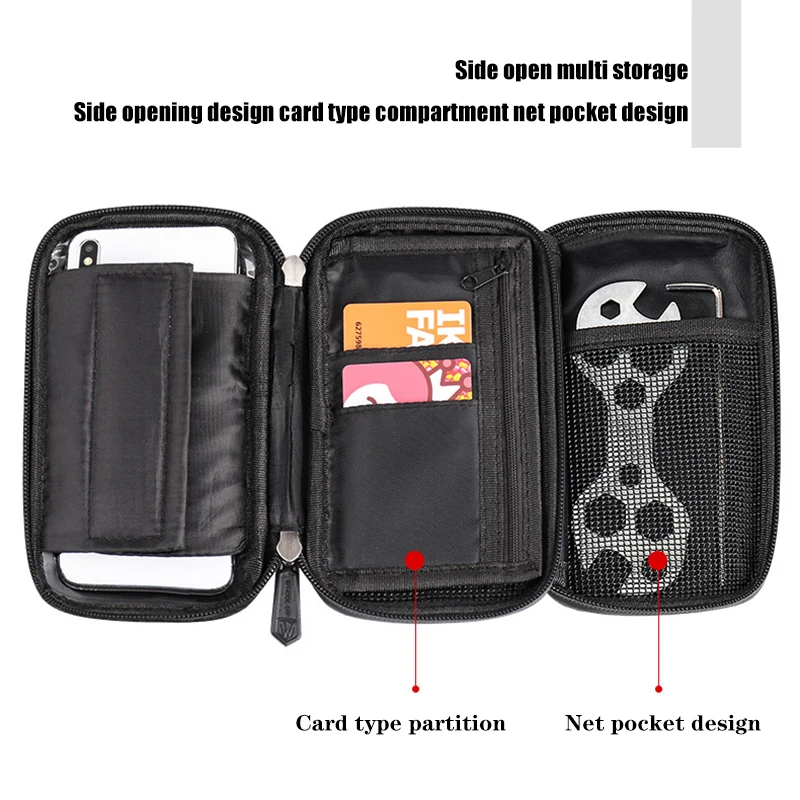 

Mobile Bicycle Handlebar Stand Waterproof Bike Phone Holder Wall Motorcycle Handlebar Mount Bag For iPhone Samsung Phone Support