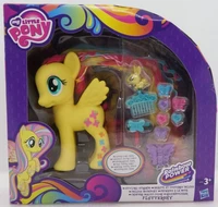 hasbro rainbow pony fluttershy malaysia long hair comb my little pony toy gift box gift