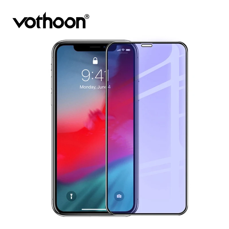 Закаленное стекло Vothoon для iphone 11 Pro Max Xs Xr полное покрытие защита экрана с защитой