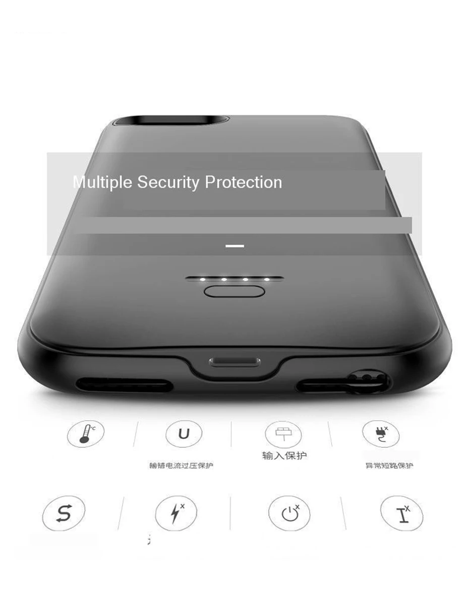 Аккумулятор Чехол для Iphone 6 6s 7 8 4000/5500mah зарядное устройство для Iphone 6 6s 7 8 Plus тонкий внешний пакет резервного копирования Чехол