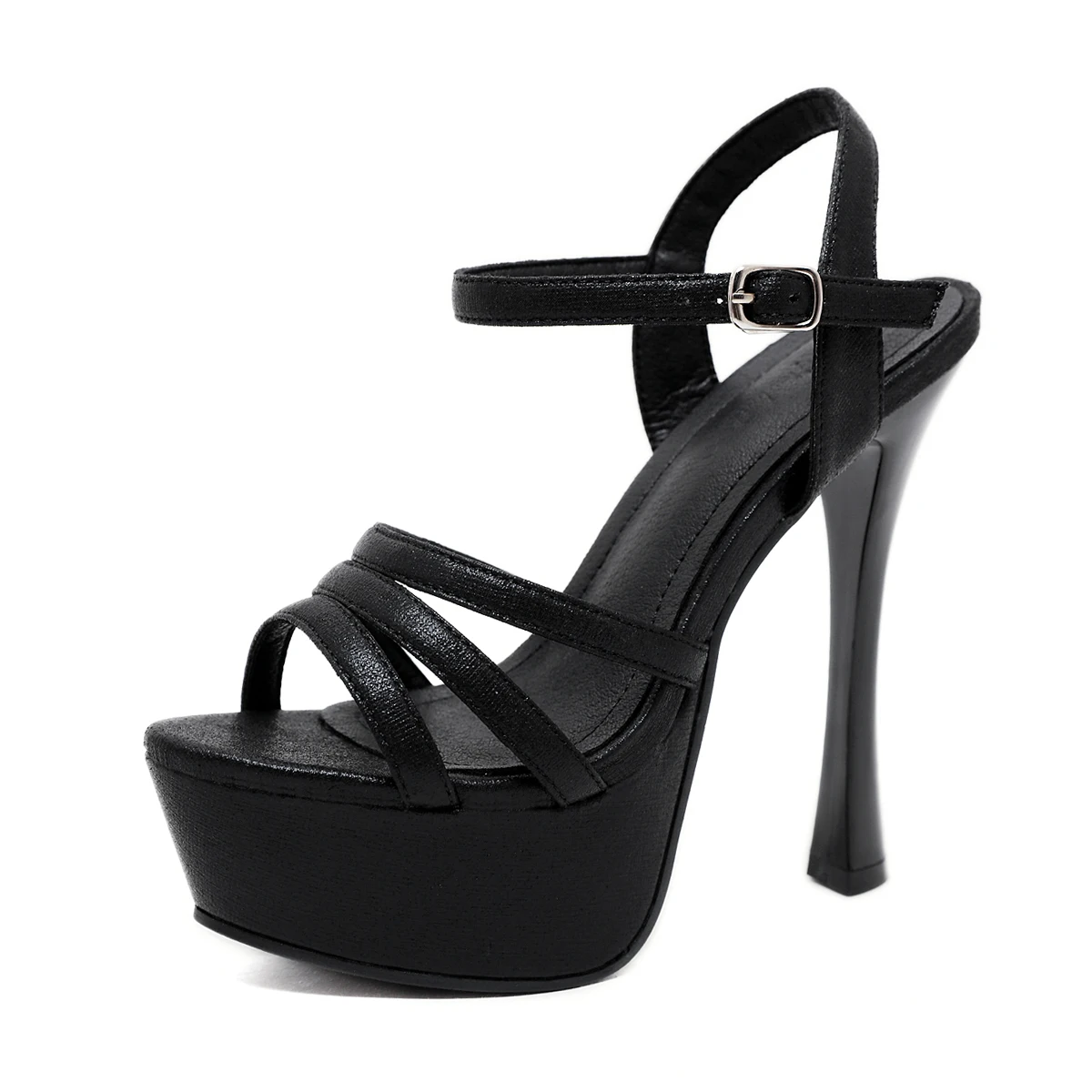 

New style wine glass heel thick-soled waterproof high-heeled sandals fashion party women's high heels