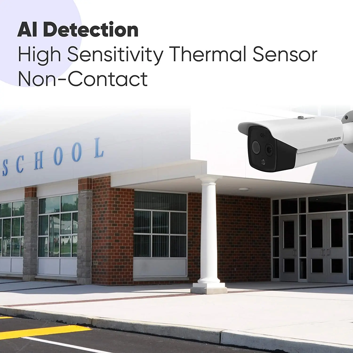 Hikvision Body Temperature Screening Thermographic Bullet Camera DS-2TD2617B-6/PA Support audio alarm