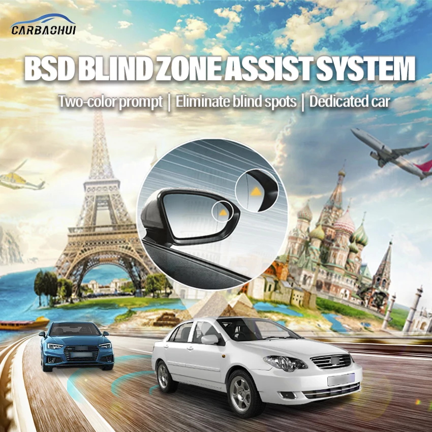 

Car BSD BSM BSA Blind Area Spot Warning Drive Mirror Rear Radar Microwave Detection System For BYD F3 2012-2018