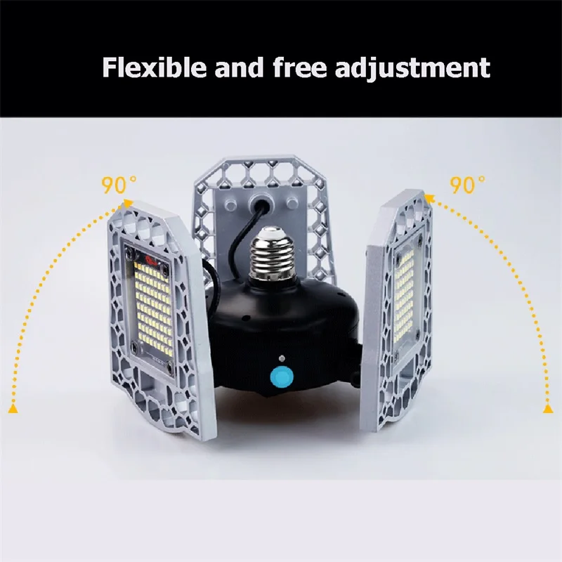OUFULA LED Garage Lamp Deformed Light Induction Waterproof Folding Suitable For Workshop Warehouse Factory | Лампы и освещение