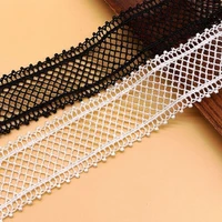 3 yard hollow water soluble lace 3 3cm polyester silk barcode embroidery lace clothing accessories diy lace