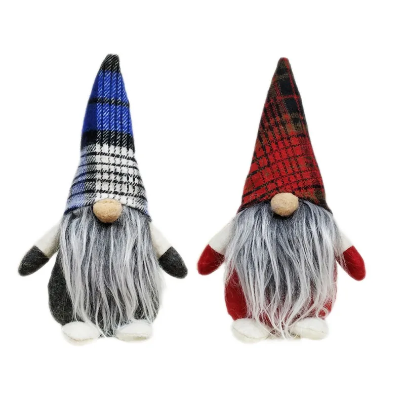 Завязанная борода Gnome ручной работы шведский Рождество Navidad Санта Tomte плюшевые
