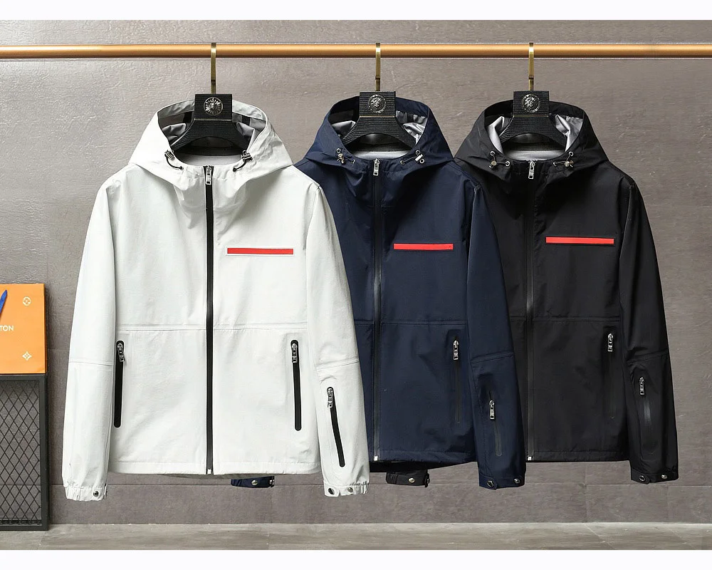 Модная мужская Повседневная Деловая Удобная Водонепроницаемая ветровка