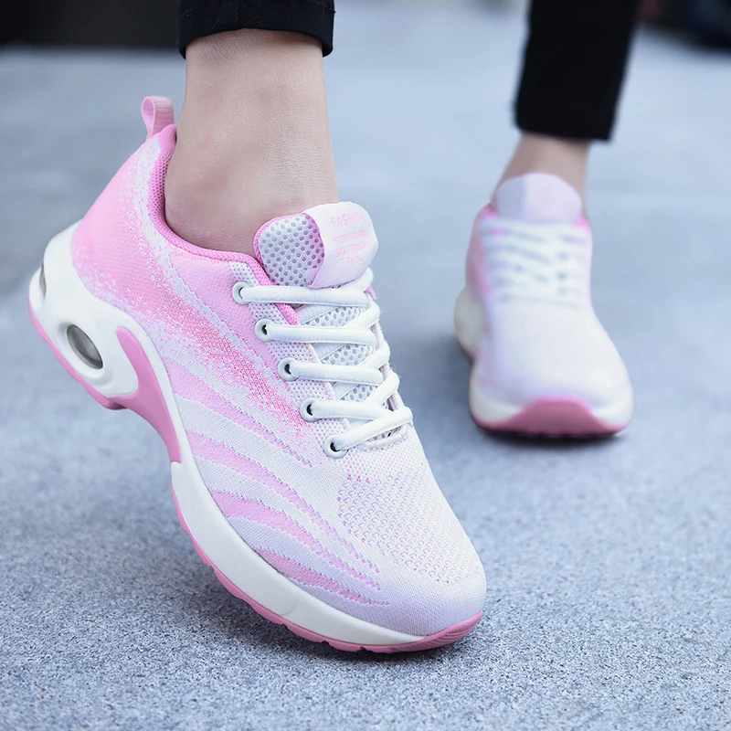 

2020 Autumn Sport Shoes Woman Sneakers Female Running Shoes Breathable Hollow Lace-Up Chaussure Femme Women Fashion Sneakers