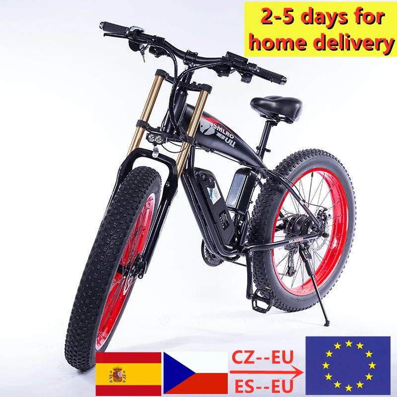 Verkaufen Elektrische Bike 1000W 4,0 Fett Reifen Elektrische Fahrrad Beach Cruiser Bike Booster Fahrrad 48v 15AH Lithium-batterie Ebike Off-road Downhi