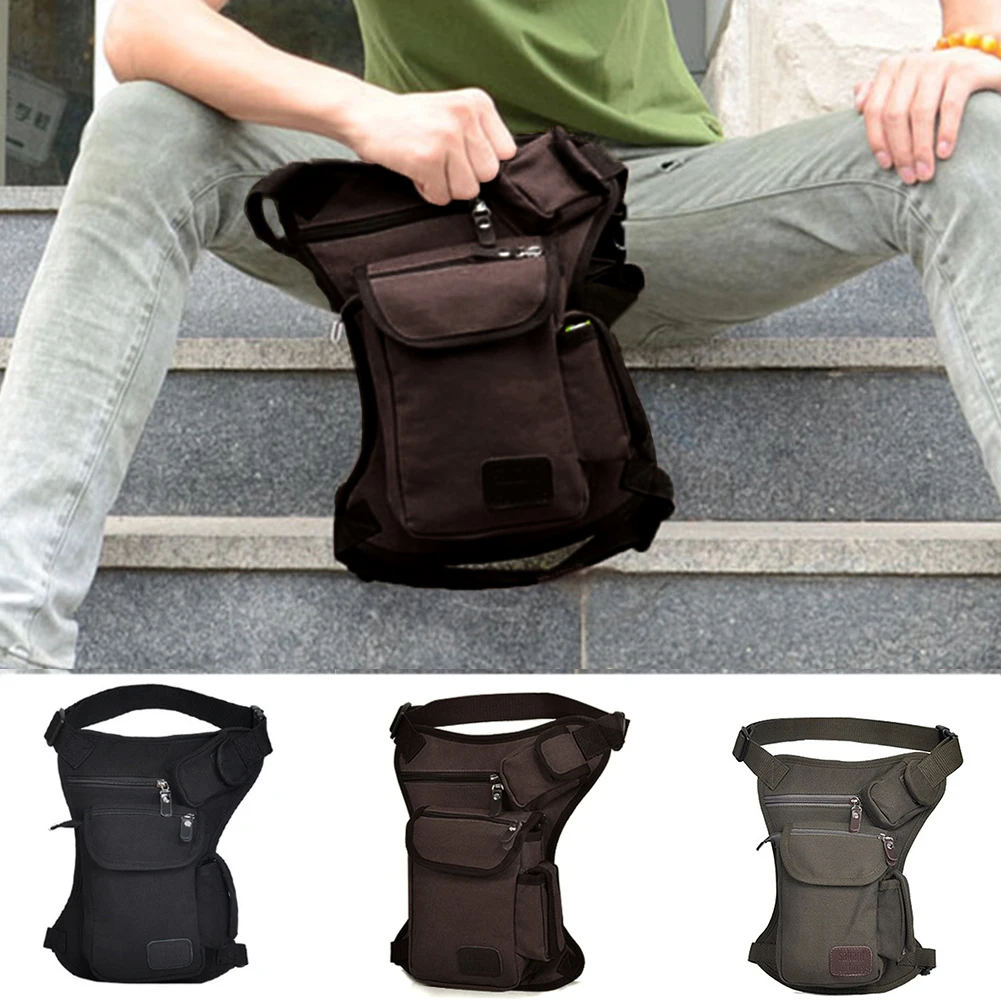 Мужской холщовый поясной кошелек мотоциклетный мессенджер через плечо сумочка