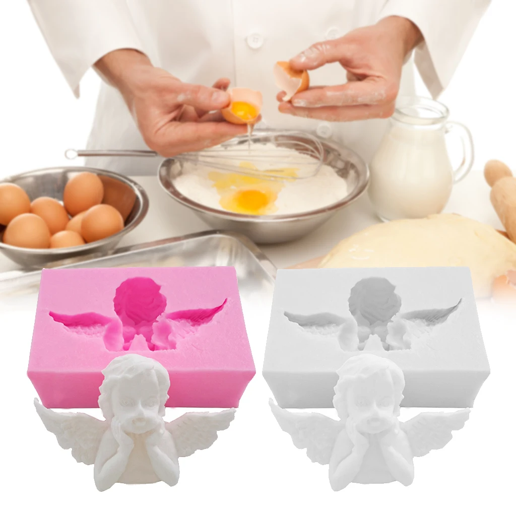 

3D Cartoon Angel Mould Fondant Silicone Decoration Mold DIY Cake Decorating Tools Baking Mould