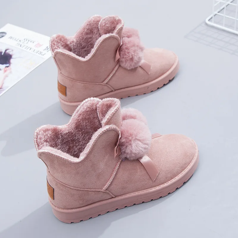 

Модные женские зимние ботинки, новинка 2021, утепленная повседневная обувь с высоким берцем из хлопка, зимние водонепроницаемые теплые женск...