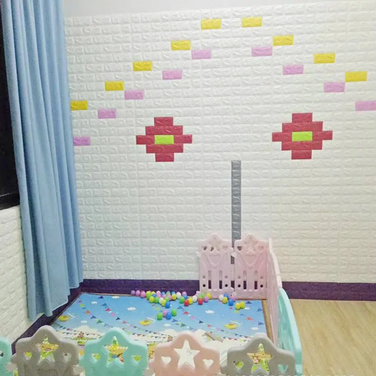 Thicken 28 &quotx30&quot / 70cmx77cm PE foam 3D wallpaper safe family living room children bedroom decoration DIY brick | Обустройство