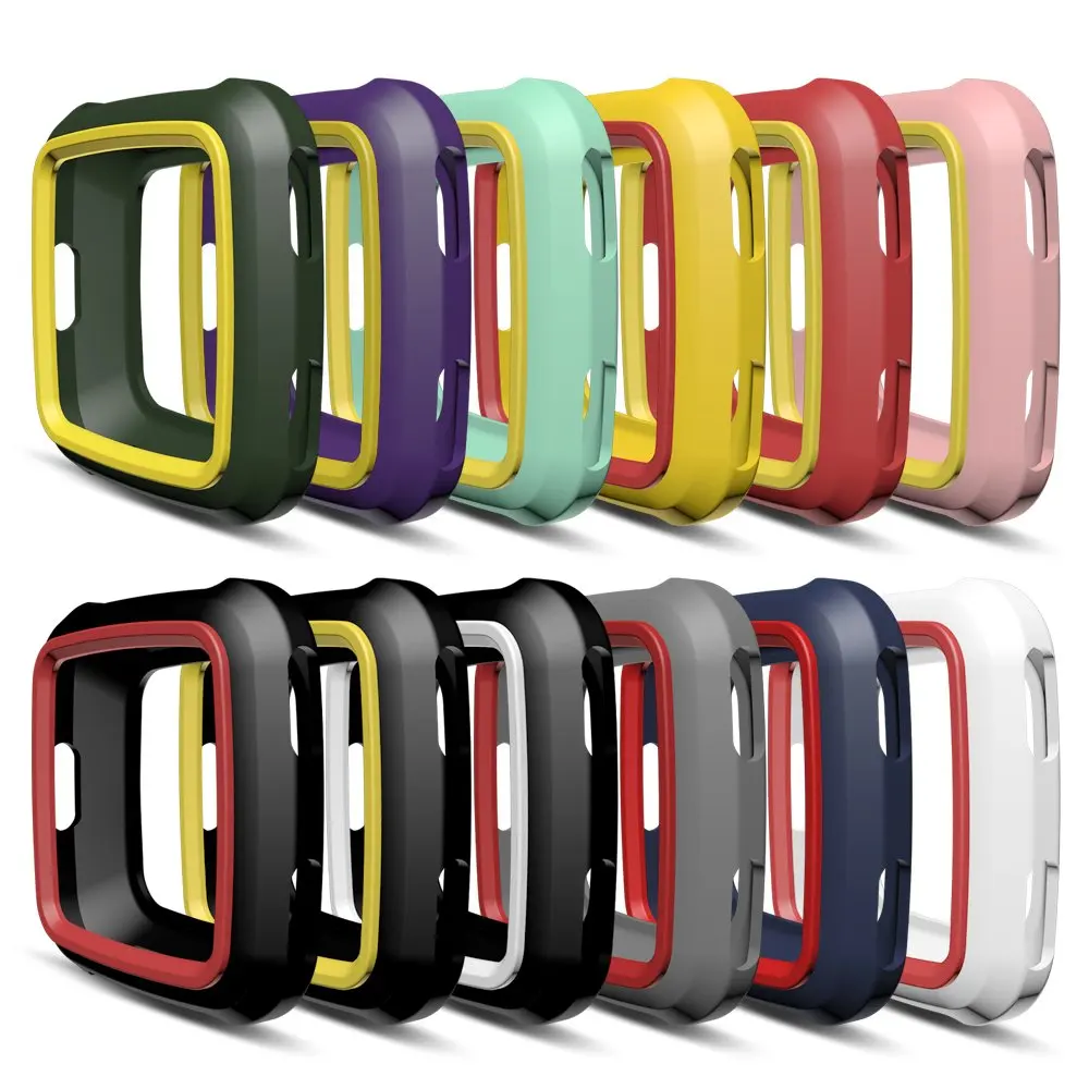 12Colors AWINNER цветной, мягкий, из ТПУ чехол для Fitbit Versa полный экран Силиконовые серьги Чехол для Fitbit Versa Smartwatch Case - Цвет: 12Colors