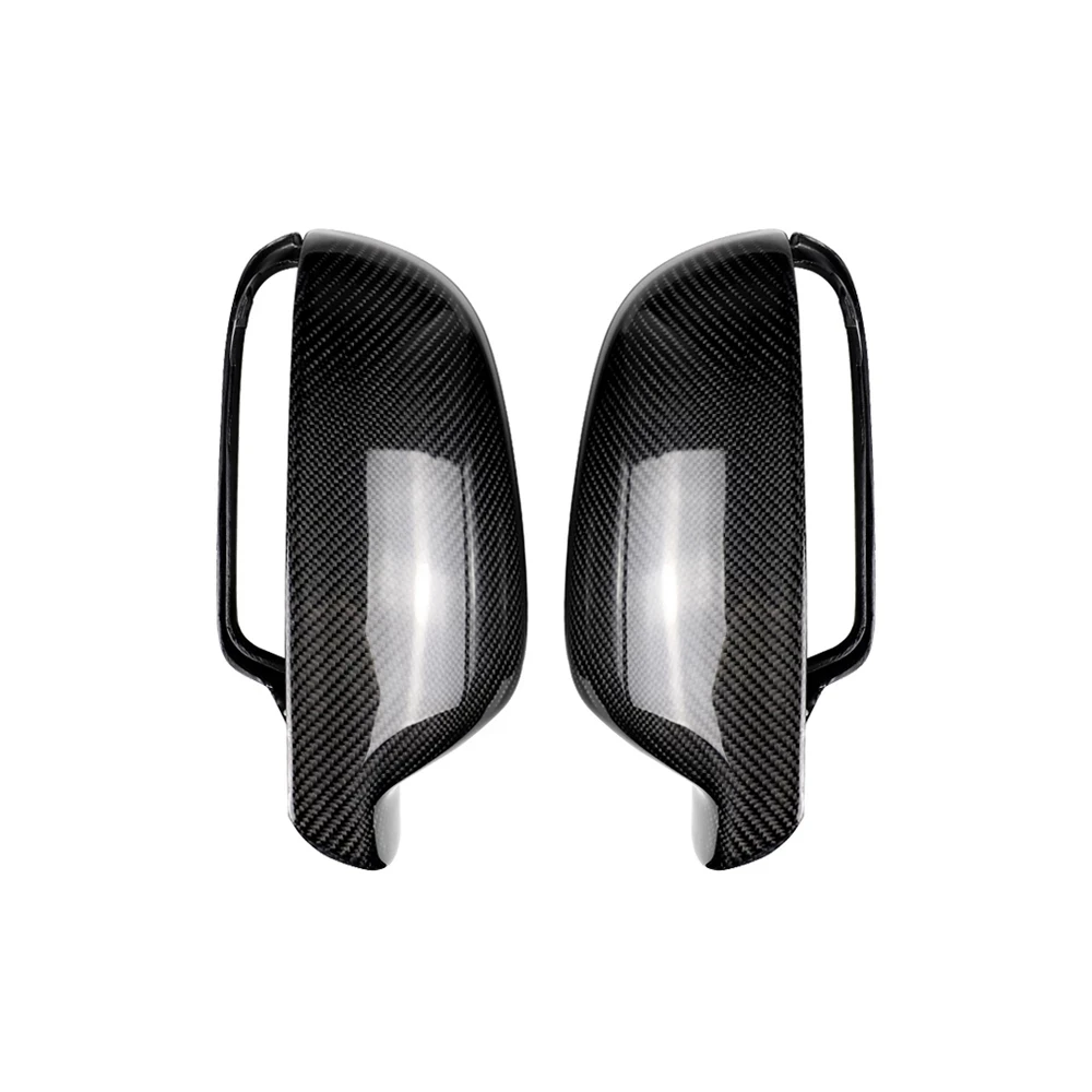 

LHD RHD Car Real Carbon Fiber Rearview Rear Side Mirror Cover Cap Shell Trim NO Lane Assist For Audi A3 A4L A5 S5 RS3 RS4 RS5