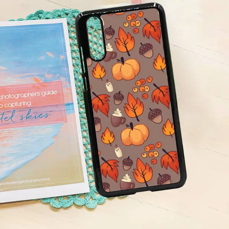 

Autumn leaves fall fox pumpkin Halloween Phone Case PC for iPhone 11 12 pro XS MAX 8 7 6 6S Plus X 5S SE 2020 XR