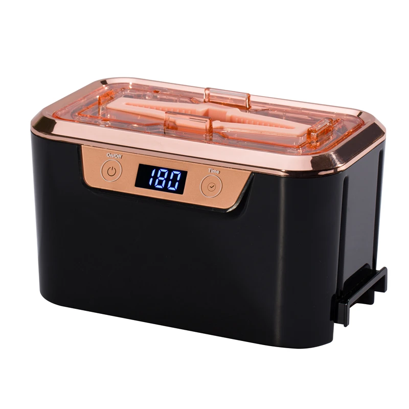 

LCD display portable makeup brush digital ultrasonic cleaner