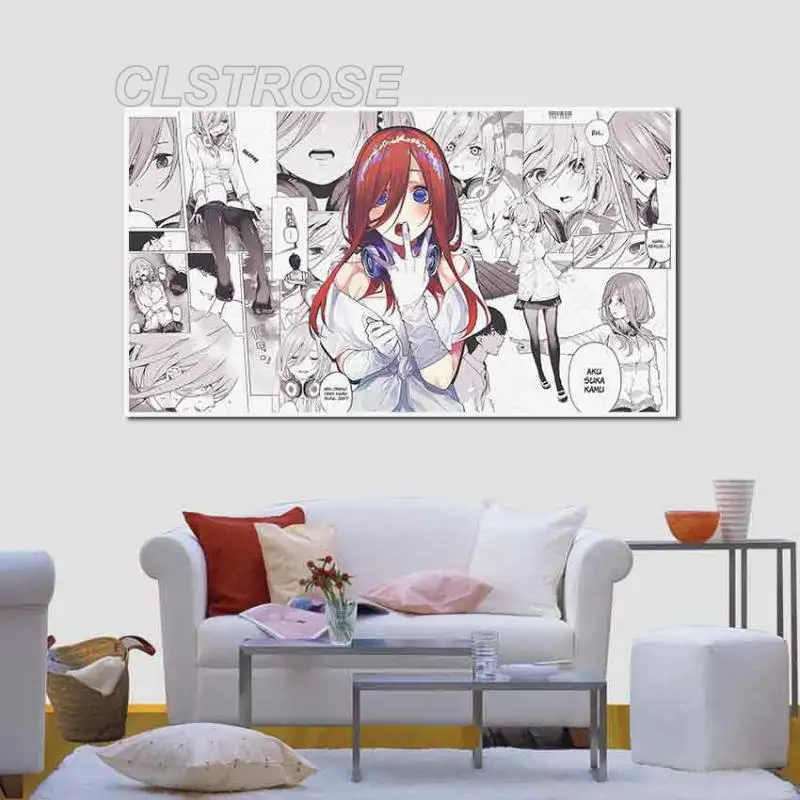 

Anime Poster Canvas Painting Japanese Anime Red Haired Girl Home Decoration Hd Print Picture Canvas for Bedroom and Living Room