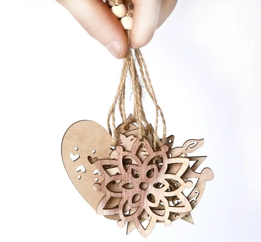 DIY деревянные поделки Рождественские елки украшения креативные Деревянные